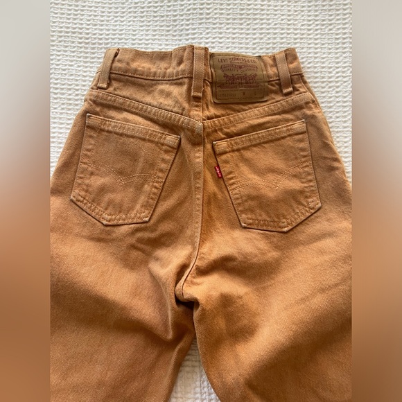 VINTAGE Levi’s orange jeans! Size 3 M - Picture 3 of 9